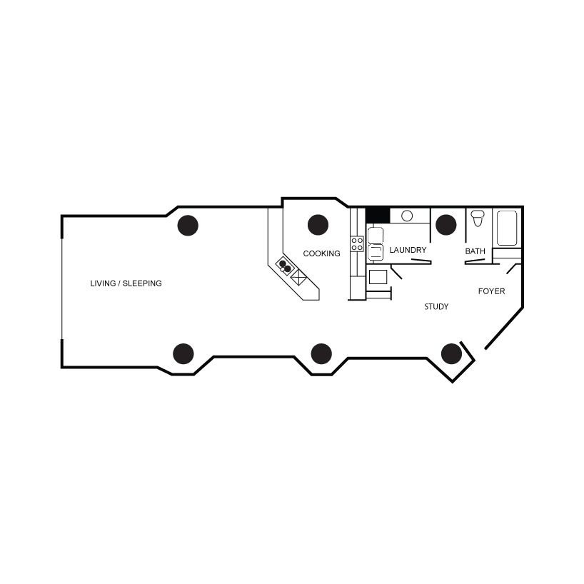 Floor plan layout diagram for a04